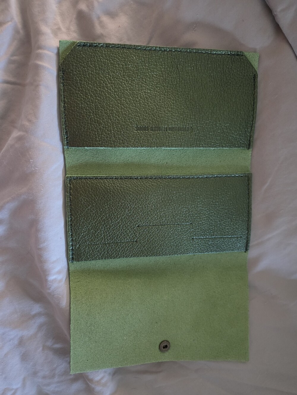 PLG Ranchers Wallet In Metallic Green Leather - Picture 2 of 2